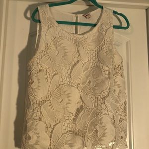 White Lace Tank
